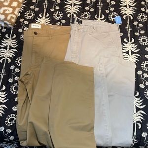 Mens 36X34 straight leg bundle, grey/khaki